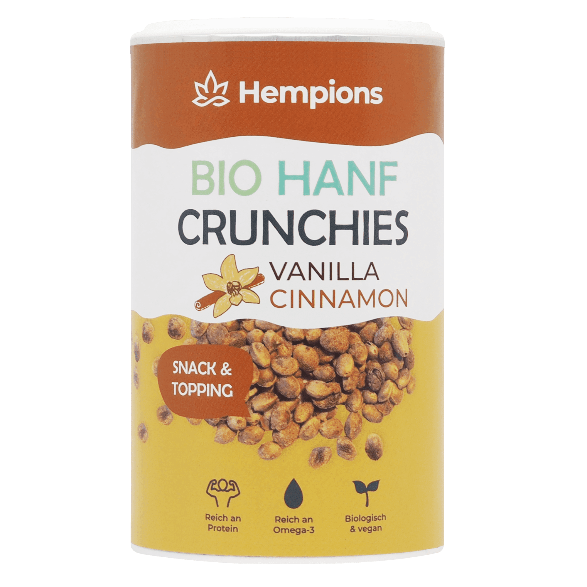 Jetzt ansehen Bio Hanf Crunchies Vanilla Cinnamon - 200g