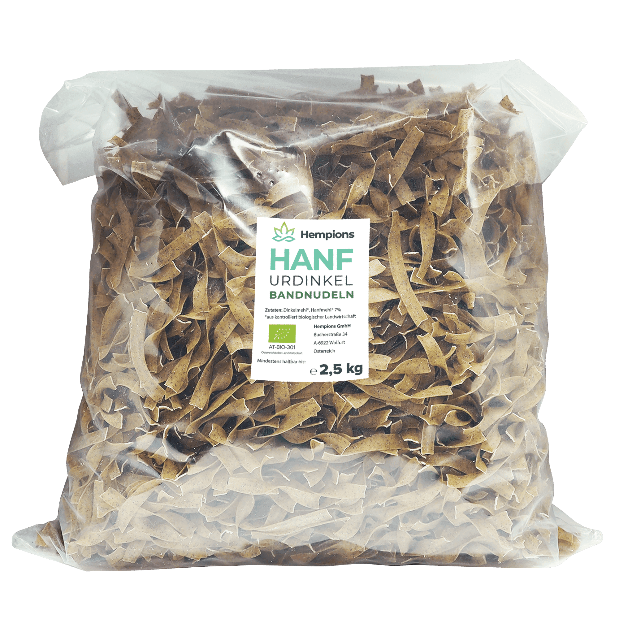 Jetzt ansehen Bio Hanf Urdinkel Bandnudeln - 2,5kg