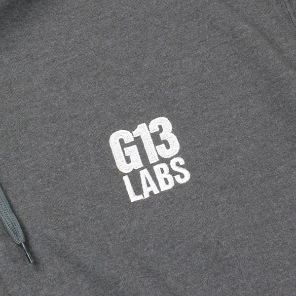 Jetzt ansehen ZIP HOODY - EMBROIDERED G13 LABS TRADEMARK - CHARCOAL