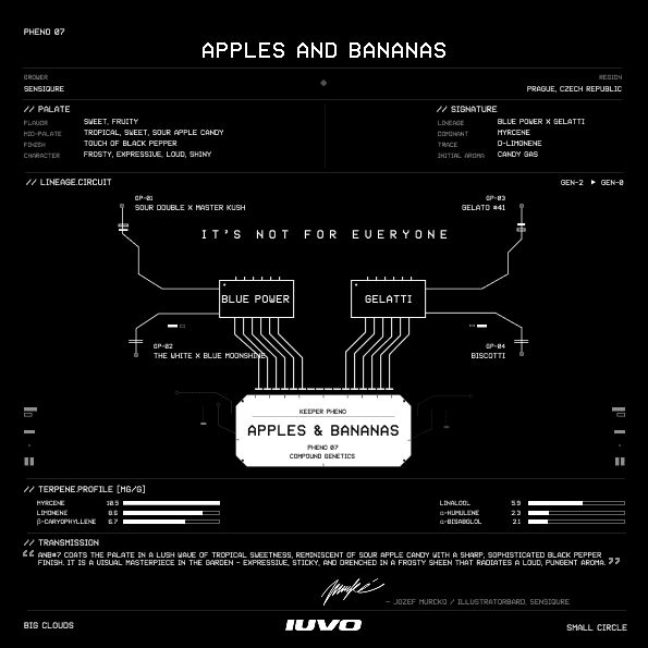 34/1 IUVO SQ Apples & Bananas
