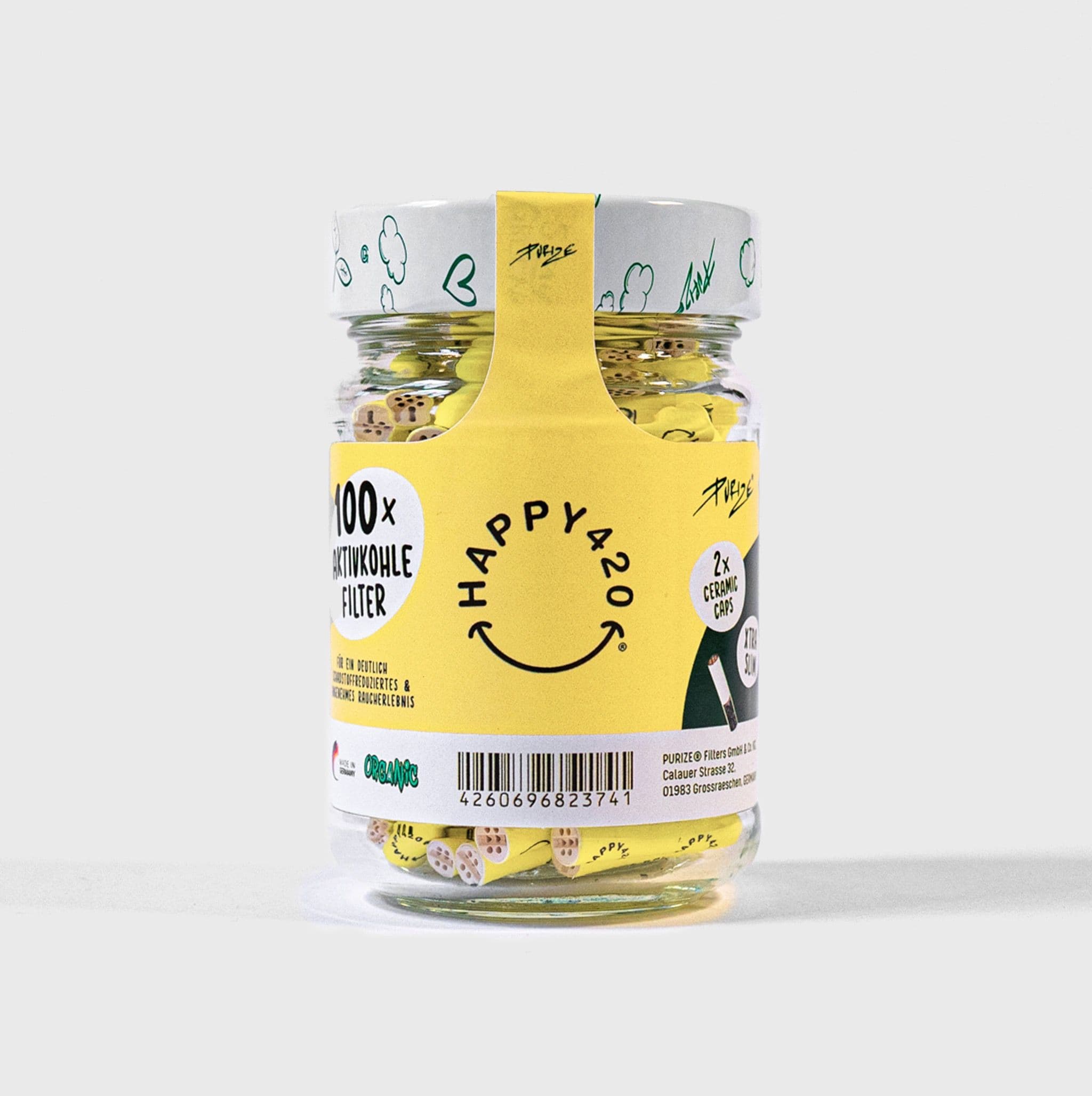 Jetzt ansehen Happy420 x Purize Aktivkohlefilter