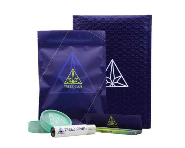 Jetzt ansehen Treez Club 420 Smoke Set 3-in-1 mit Papers, Grinder und Feuerzeug (Grün)