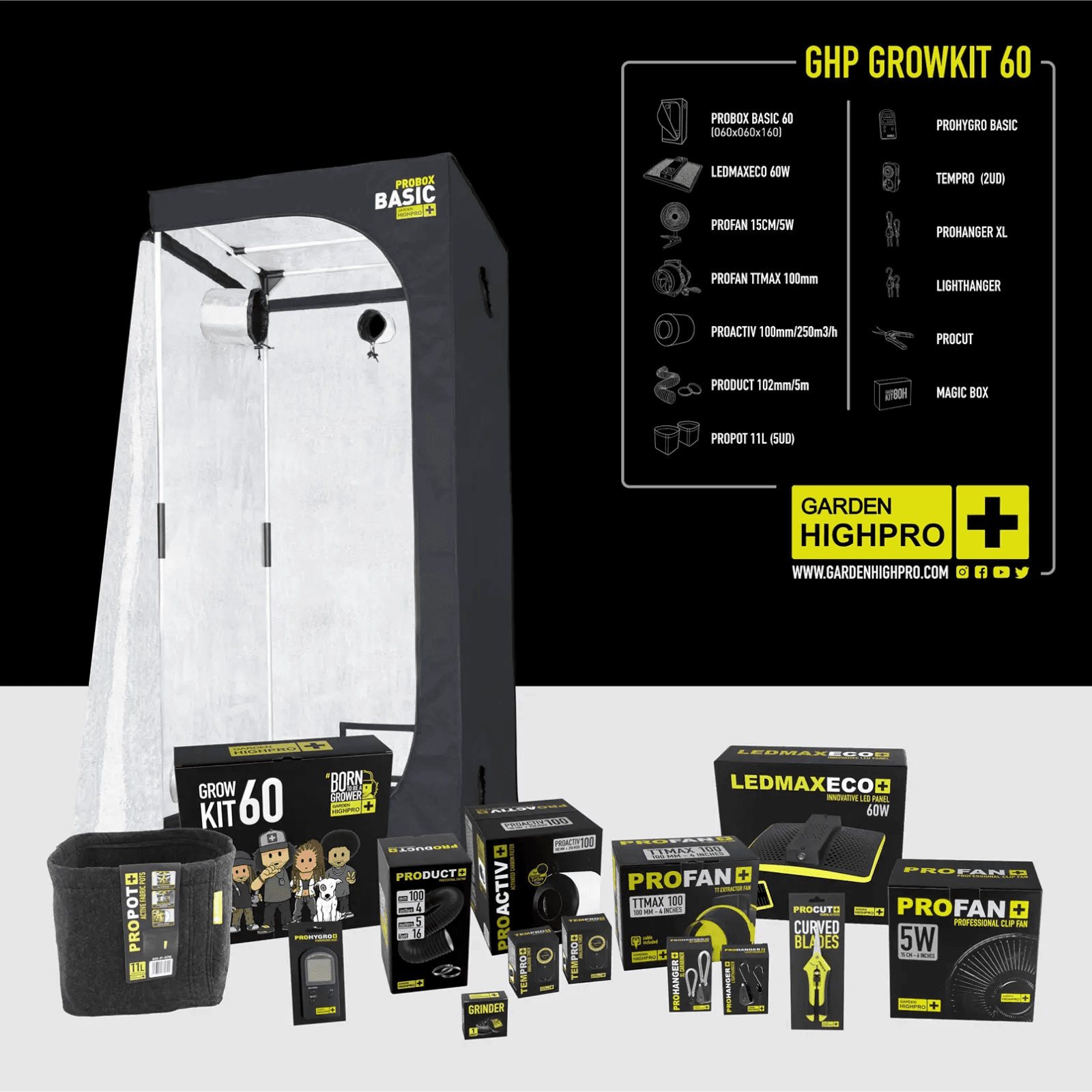 Jetzt ansehen Garden Highpro Growzelt-Set