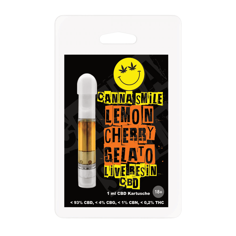 Jetzt ansehen Lemon Cherry Gelato Live Resin CBD Vape Kartusche