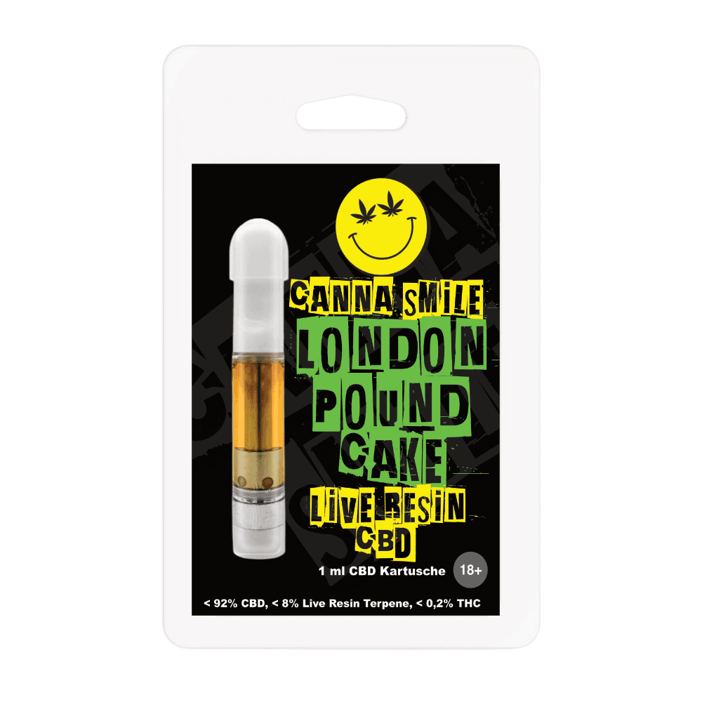 Jetzt ansehen London Pound Cake Live Resin CBD Vape Kartusche