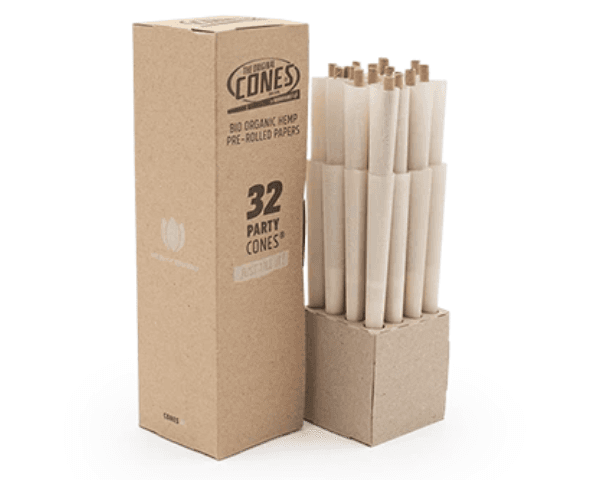 Jetzt ansehen Bio Organic Hemp Pre Rolled Cones® Hemp Party 32pcs. - mini bulk