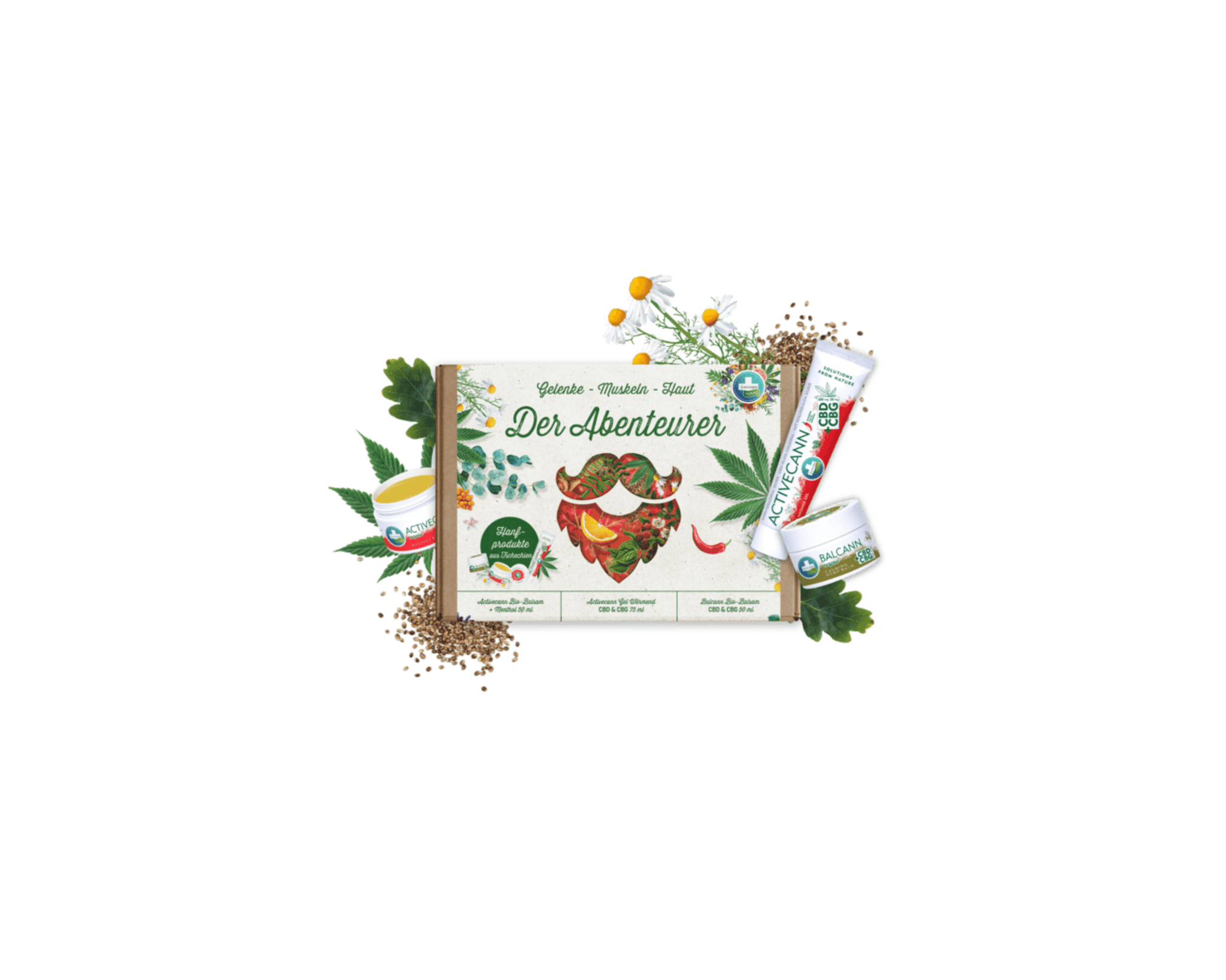 Jetzt ansehen ANNABIS GESCHENKPAKET – DIE ABENTEURER – ALLES VON HAUTREGENERATION BIS GELENKE