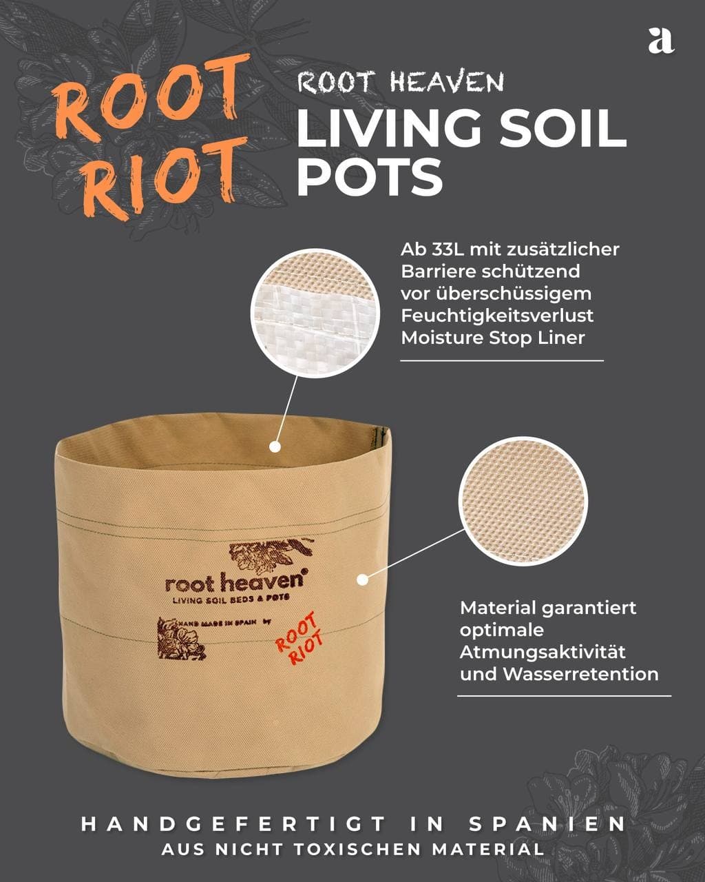 Jetzt ansehen Stofftopf ROOT HEAVEN POT©