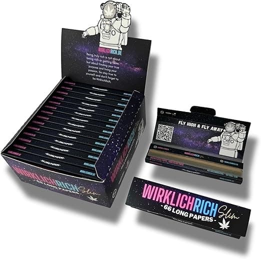 Jetzt ansehen 30x 66 WirklichRich® Long Papers ungebleicht | 30 Heftchen je 66 King Size Blättchen