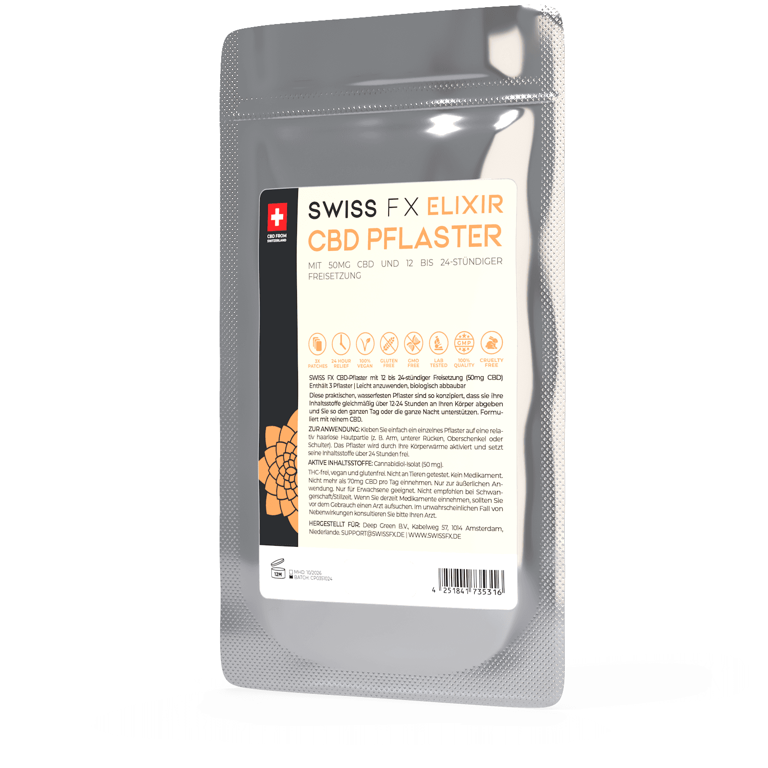 Jetzt ansehen CBD Pflaster 50mg CBD 3 Stück
