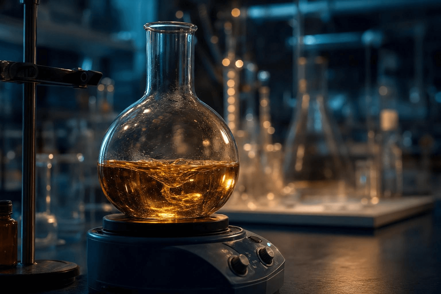 Bild eines Amateur-Chemielabors