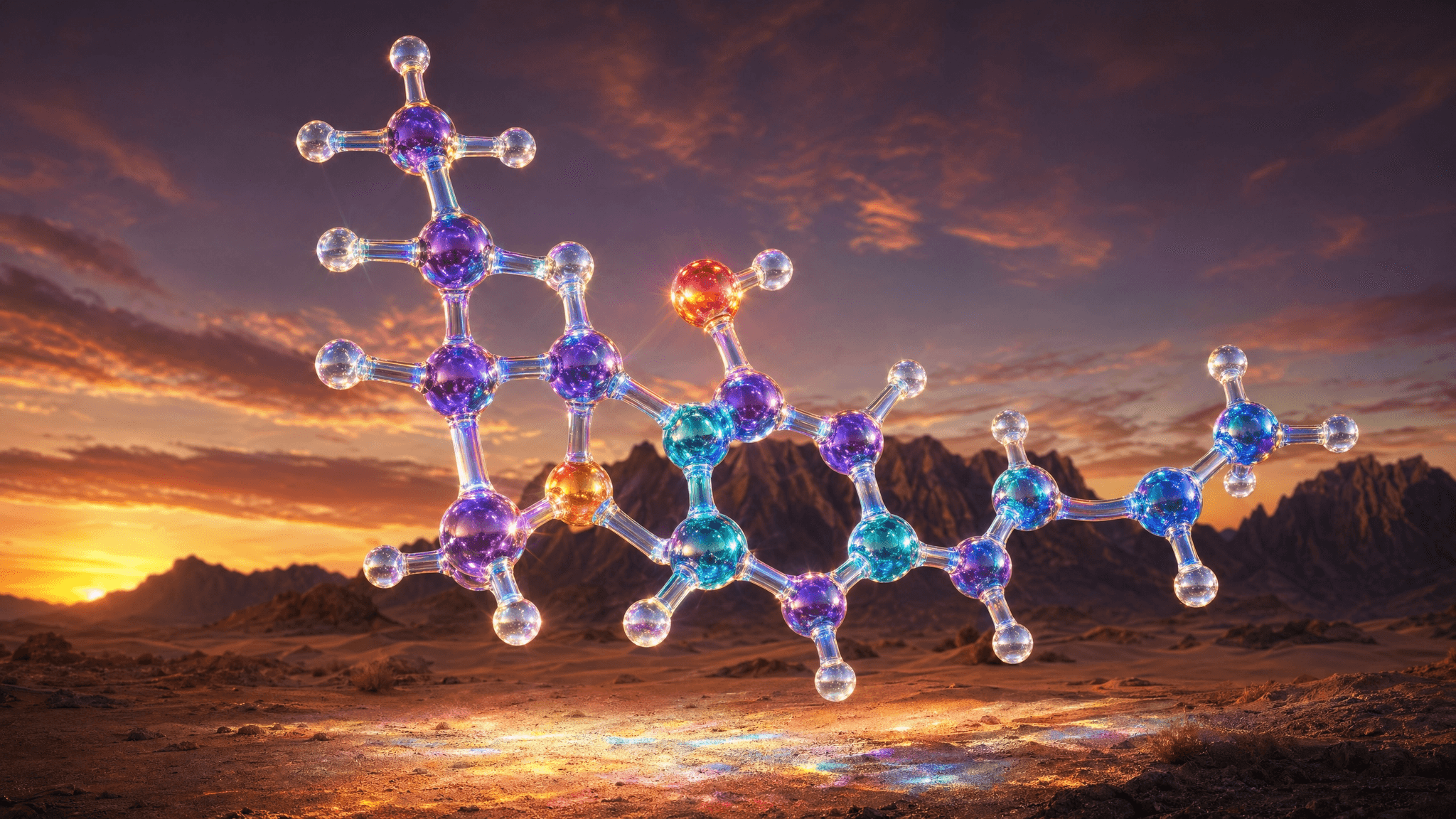 3D-Modell des Delta-9-THC-Moleküls. Die Position der Doppelbindung an C9 ist entscheidend für seine psychotrope Wirkung.