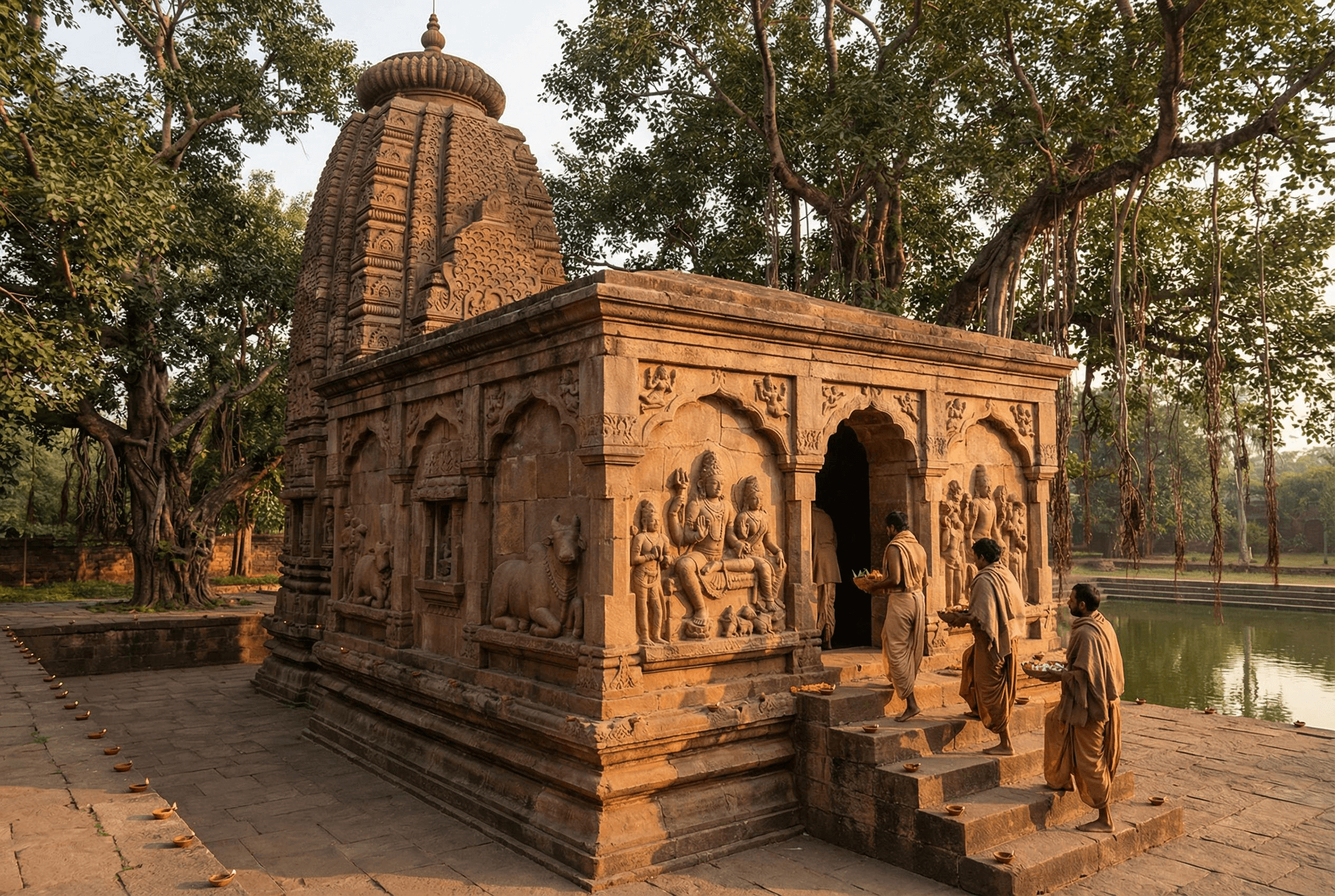 Sinnbild eines Shiva-Tempels im alten Indien