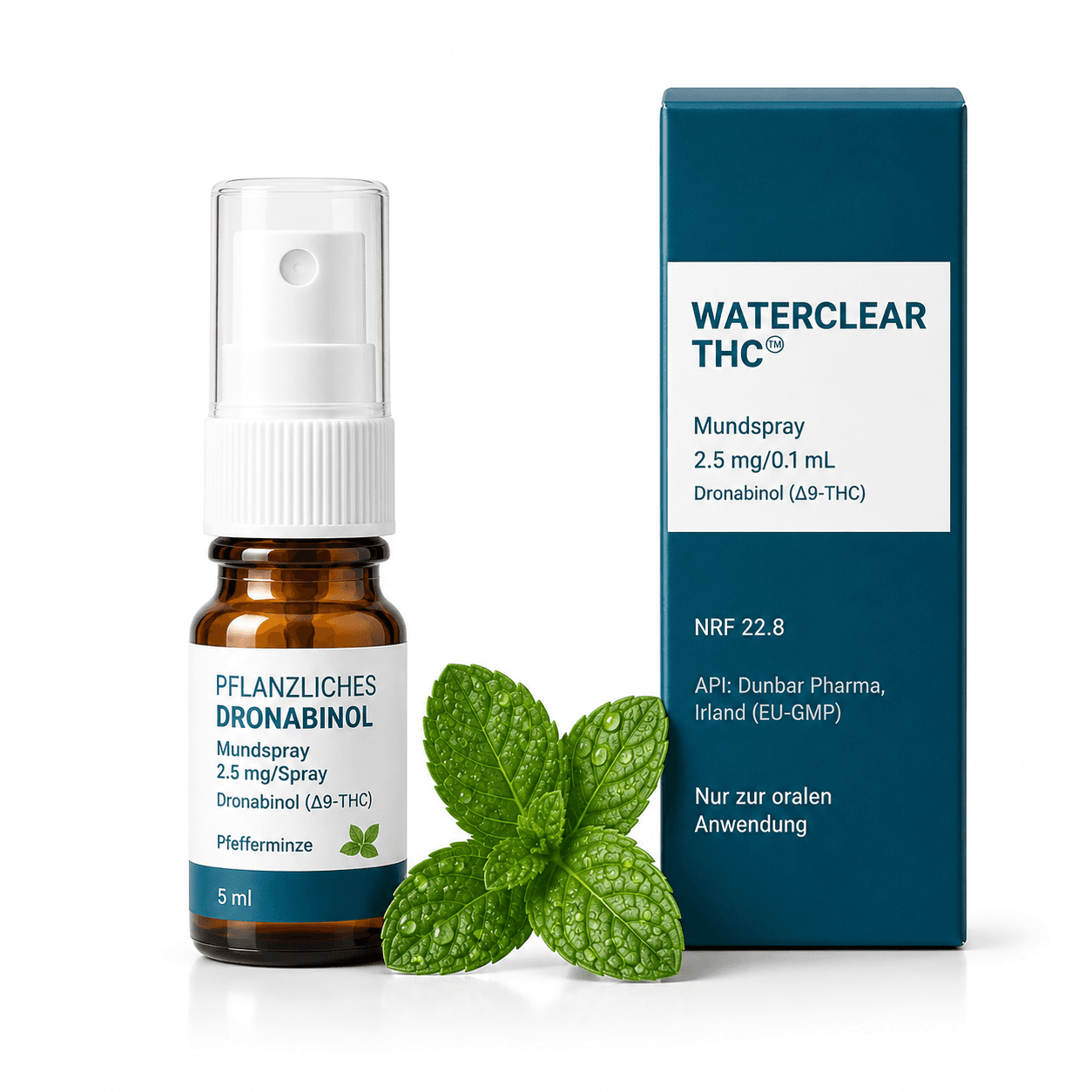 WaterClear Dronabinol-Mundspray Pfefferminze 25mg/ml